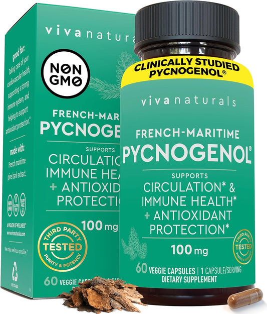 Pycnogenol 100mg from French Maritime Pine Bark Extract Capsules