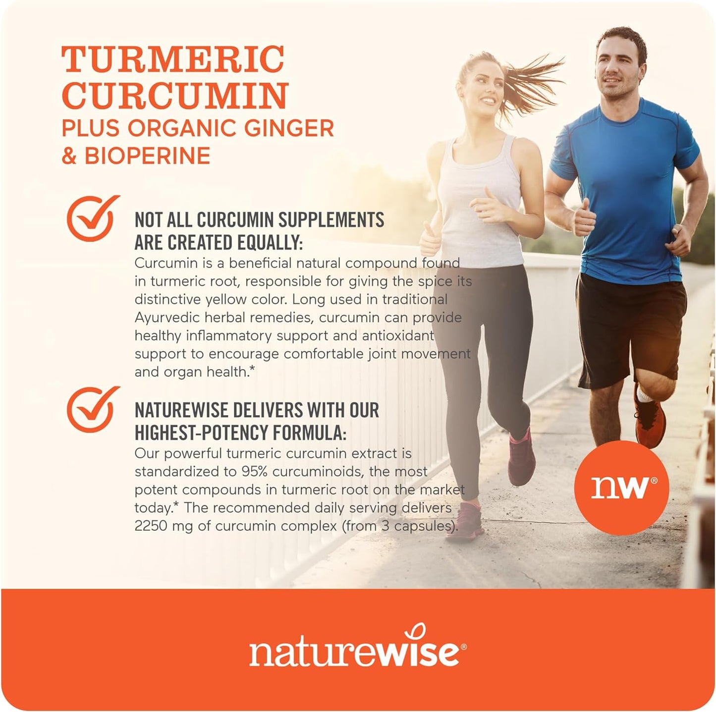 NatureWise Curcumin Turmeric 90 count