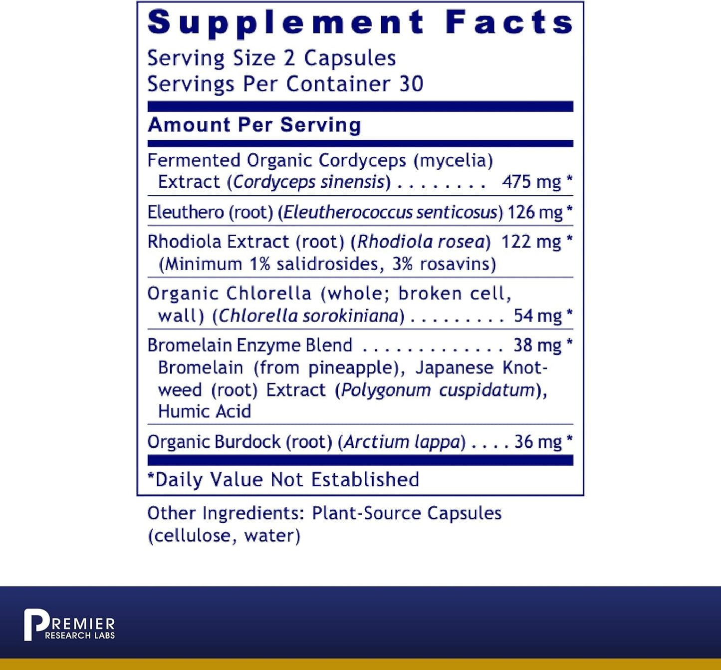 Premier Research Labs: 30 Servings-AdrenaVen - Adrenal Health Supplement - 60 Plant-Source Capsules