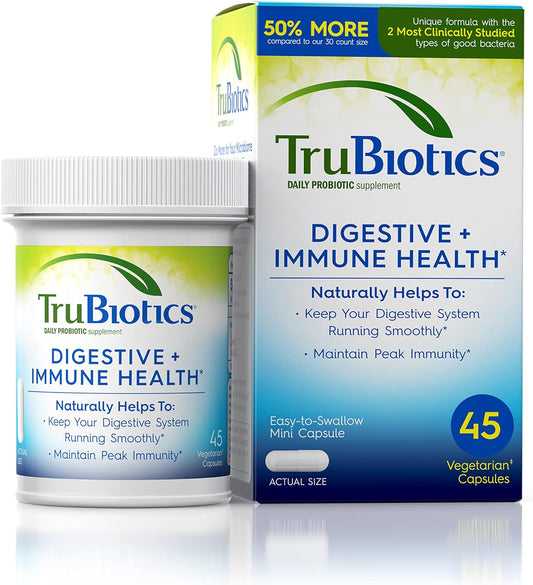 TruBiotics Probiotics for Digestive & Immune Health,  45 Capsules