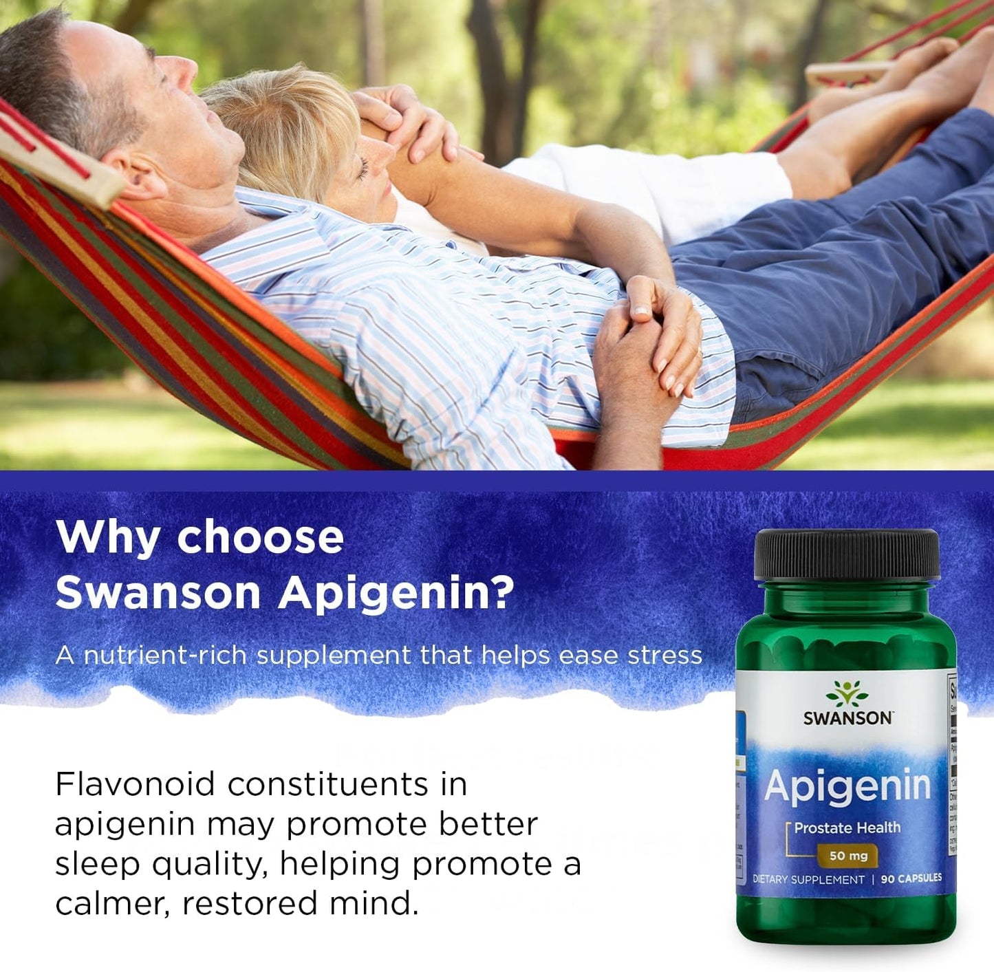 Swanson Apigenin-Bioflavonoid Supplement Natural Prostate Support-Metabolism ,90 count