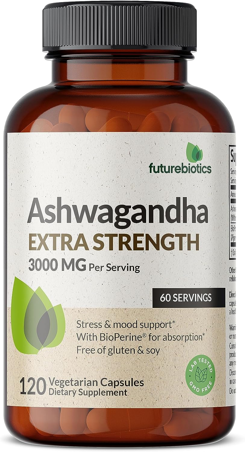 Futurebiotics Ashwagandha Capsules Extra Strength 120 Capsules