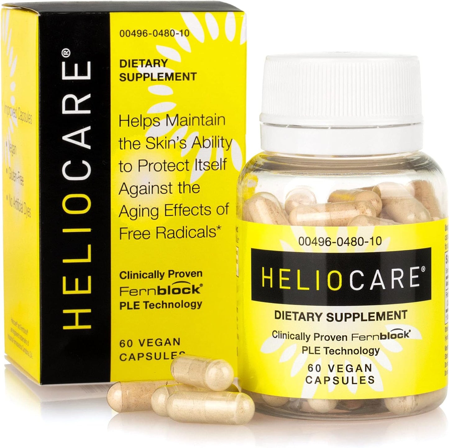 Heliocare Skin Care Fernblock and PLE Technology - 60 Veggie Capsules