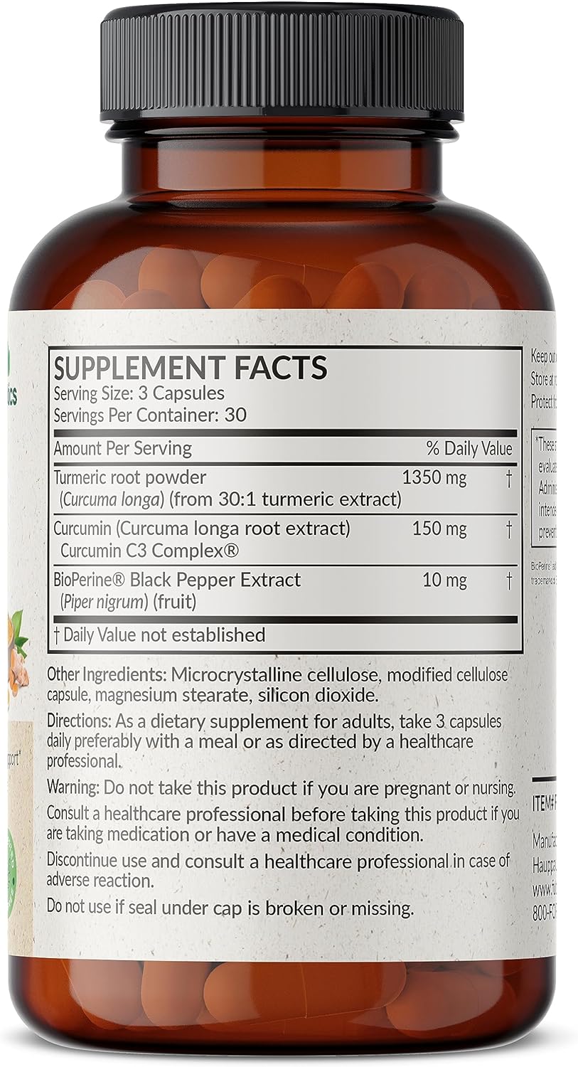 Futurebiotics Turmeric + Curcumin Antioxidant, 90 Vegetarian Capsules