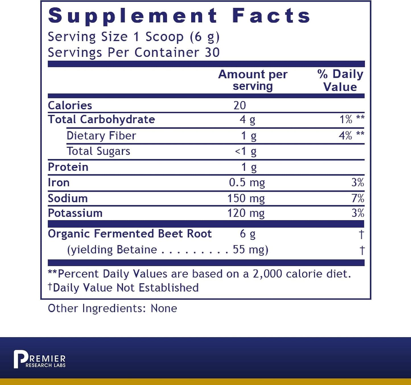 Premier Research Labs Fermented Beets - Gut Health Support Supplement- 6.3 oz Powder