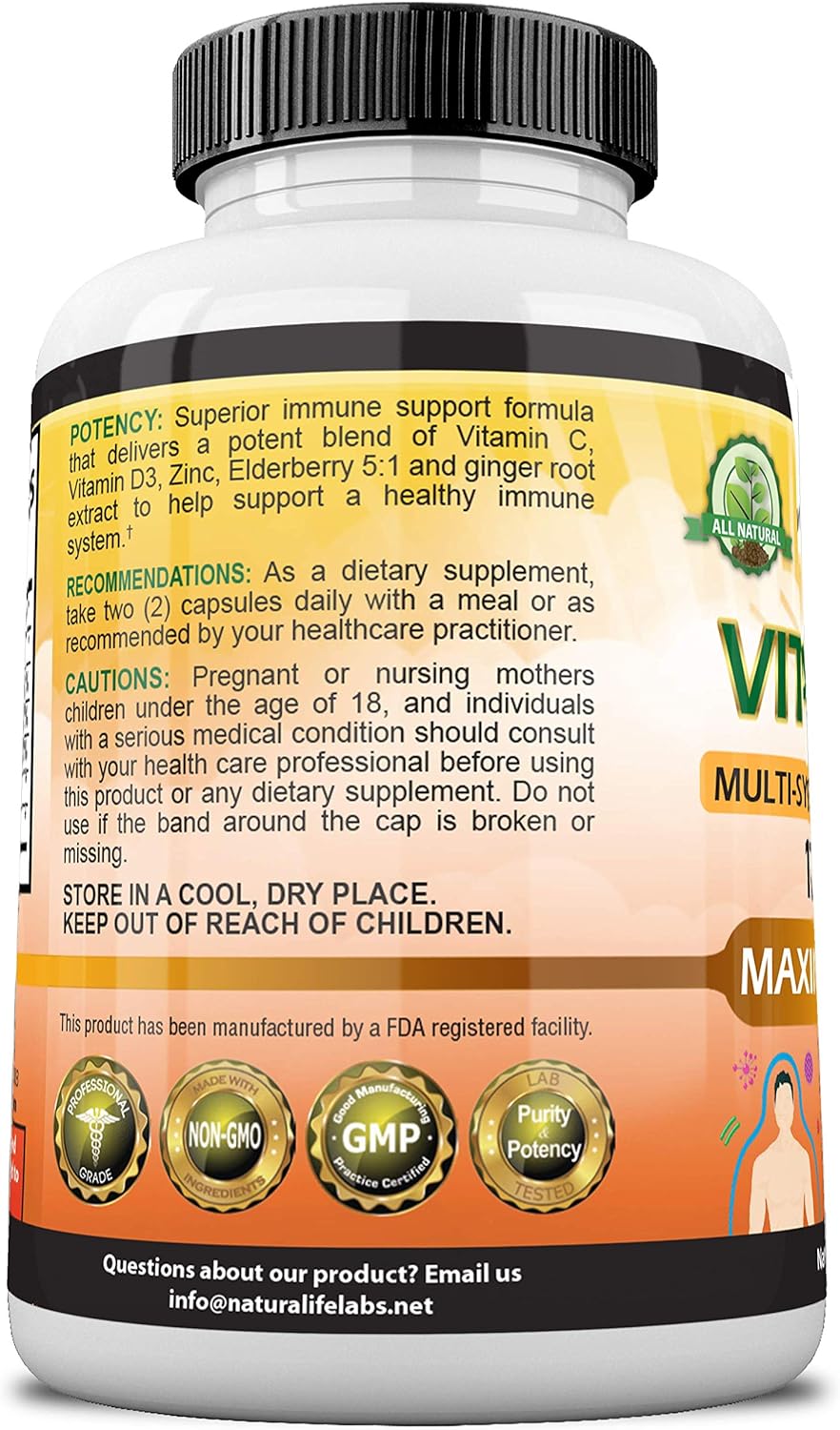 NaturaLife Labs A Higher Standard Vitamin C 100 Veggie Capsules