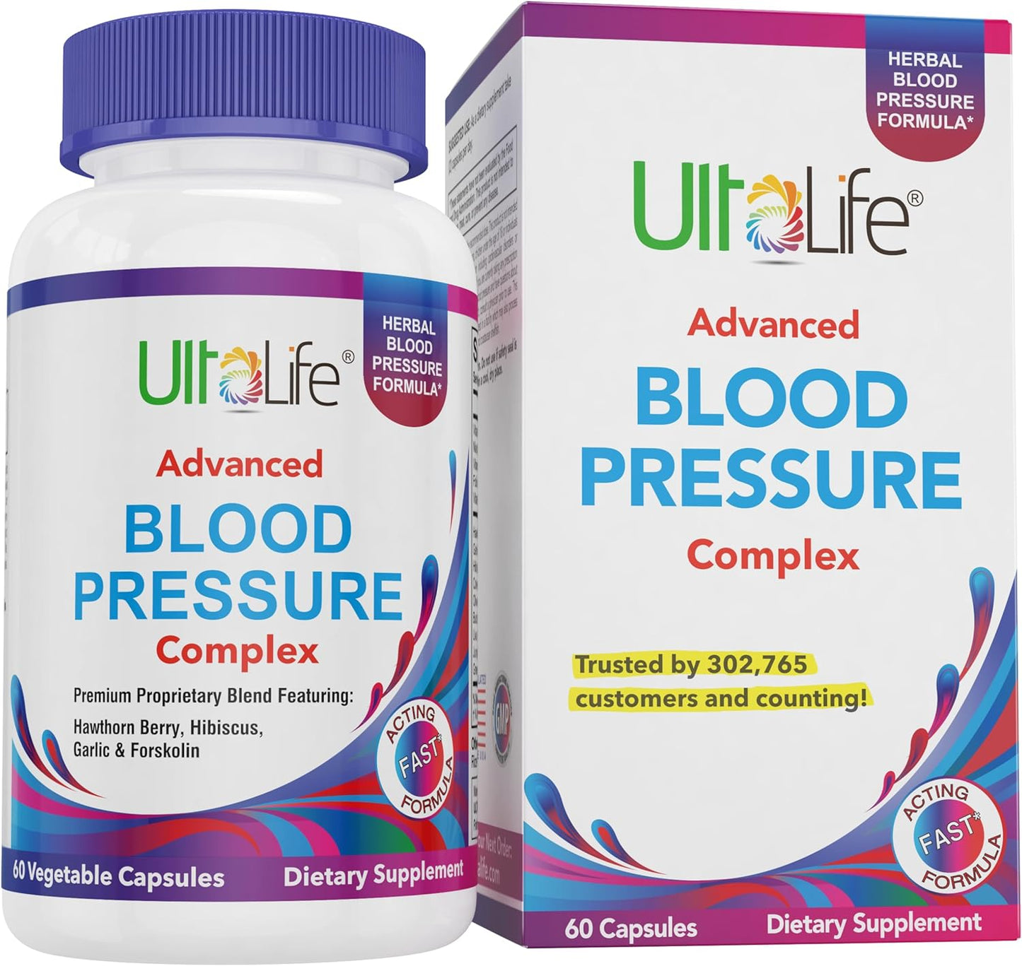 Blood Pressure Supplements - Advanced Blood Pressure Supplement -60 capsules