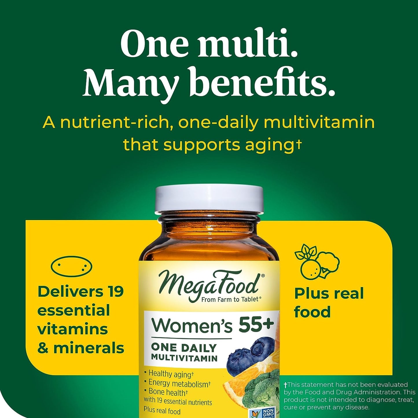 MegaFood Women's 55+ One Daily Multivitamin 60 Tabs