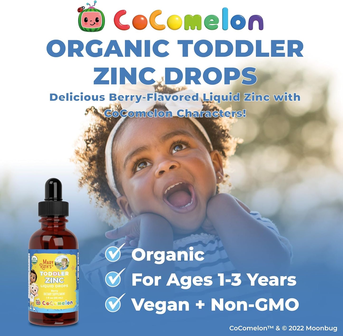 Cocomelon Toddler Liquid Ionic Zinc by MaryRuth's