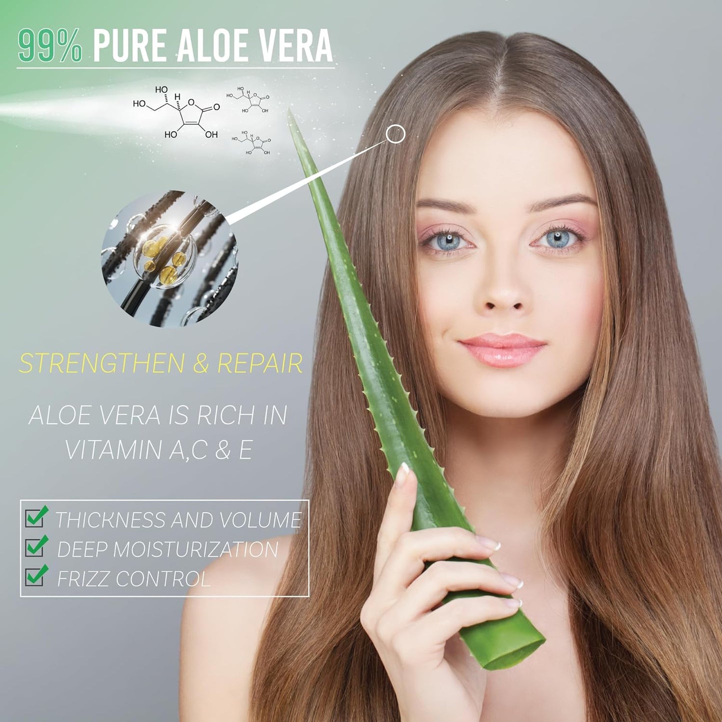 Green Leaf Aloe Vera Spray 99% Pure Cold-Pressed