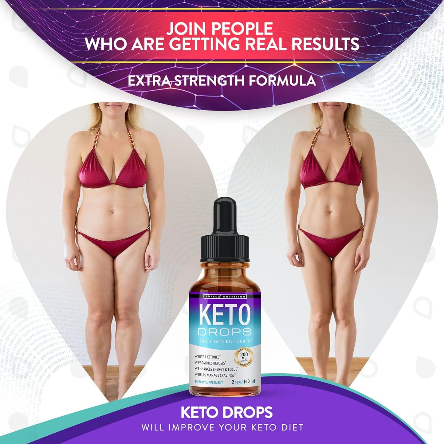 Keto Diet Drops Weight Loss Ketogenic Supplement