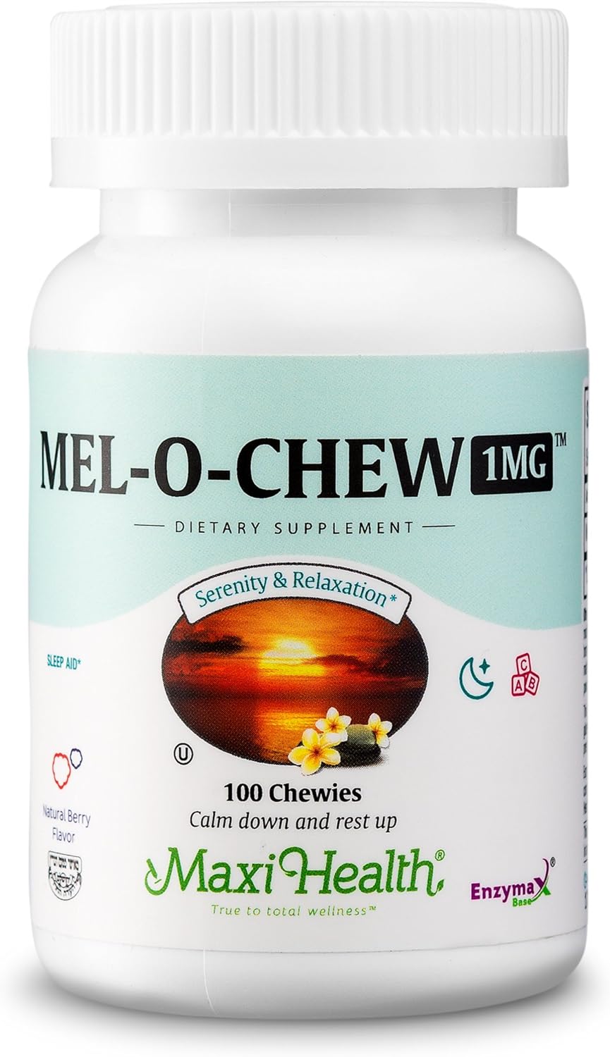 Maxi Health Mel-O-Chew Sleep Aid  1 mg - 100 Chewies