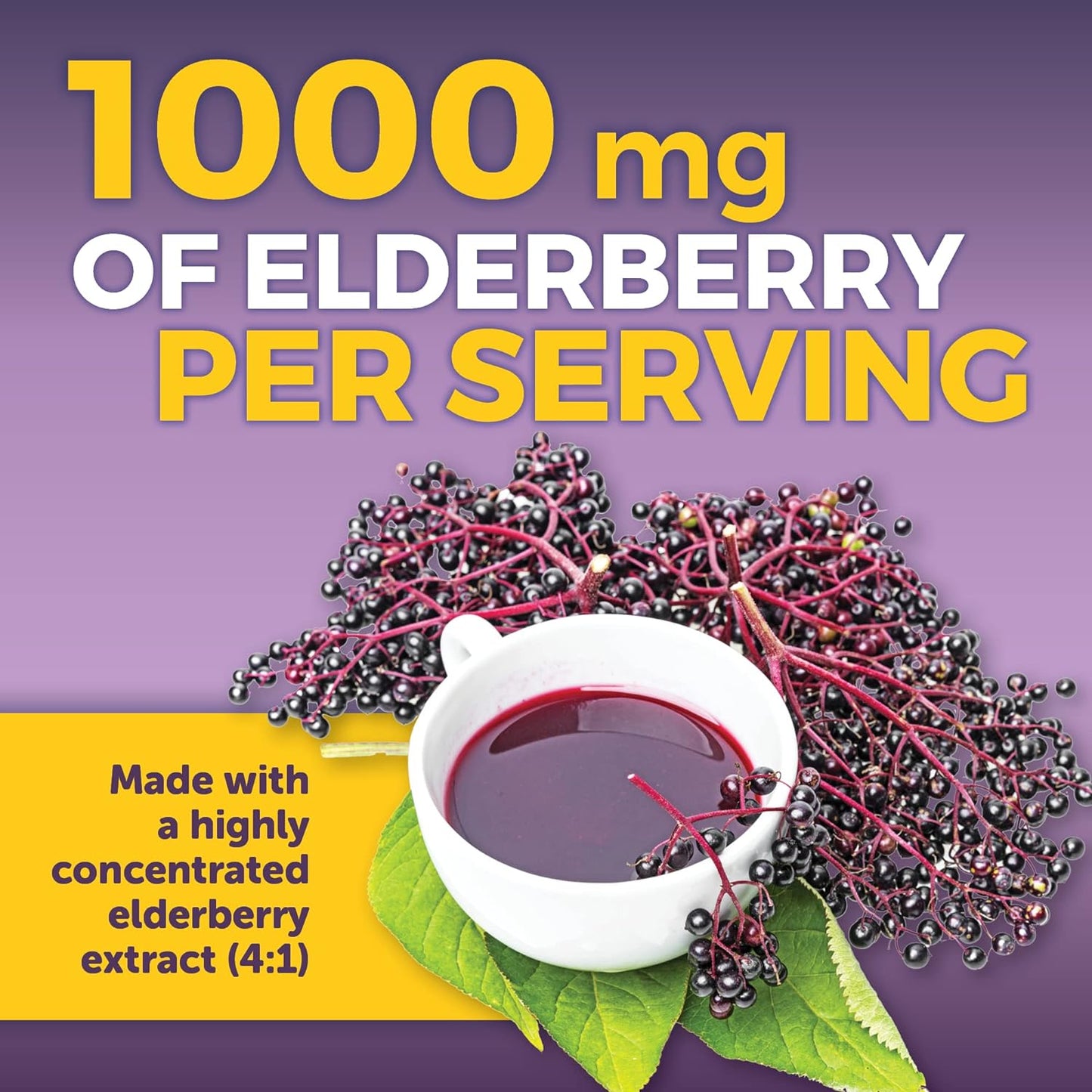 Viva Naturals Elderberry with Vitamin C and Zinc for Adults 120 capsules