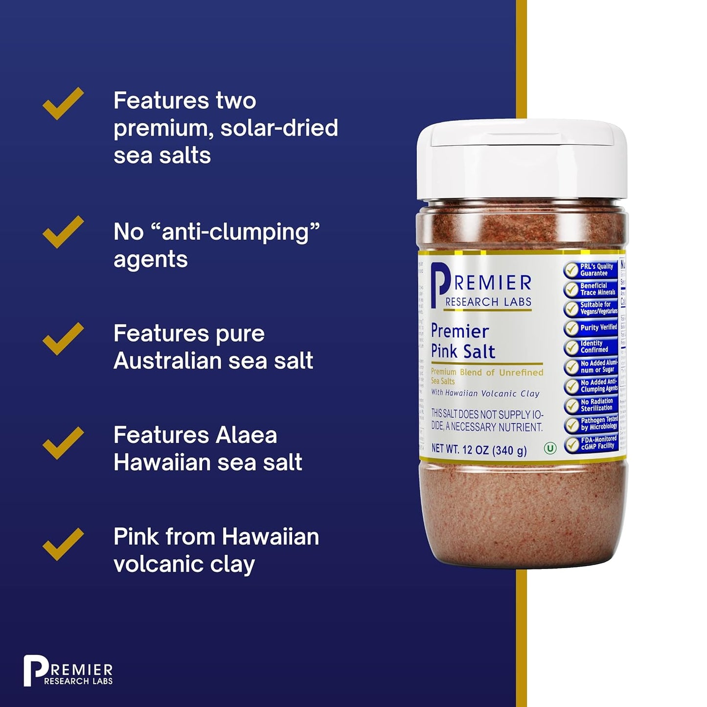 Premier Research Labs: 12 oz Premier Pink Salt - 340g