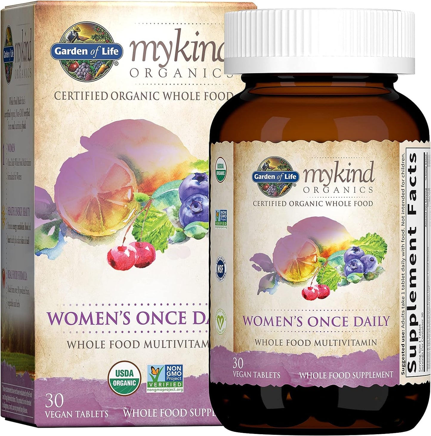 Garden of Life Organics Women's Once Daily Multi - 30 Tablets