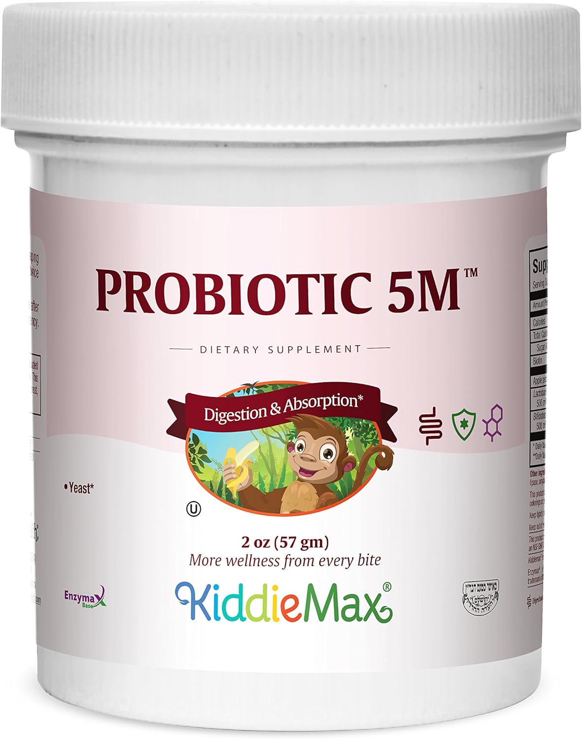 Maxi Health KiddieMax Probiotic 5M - Acidophilus -2 oz powder