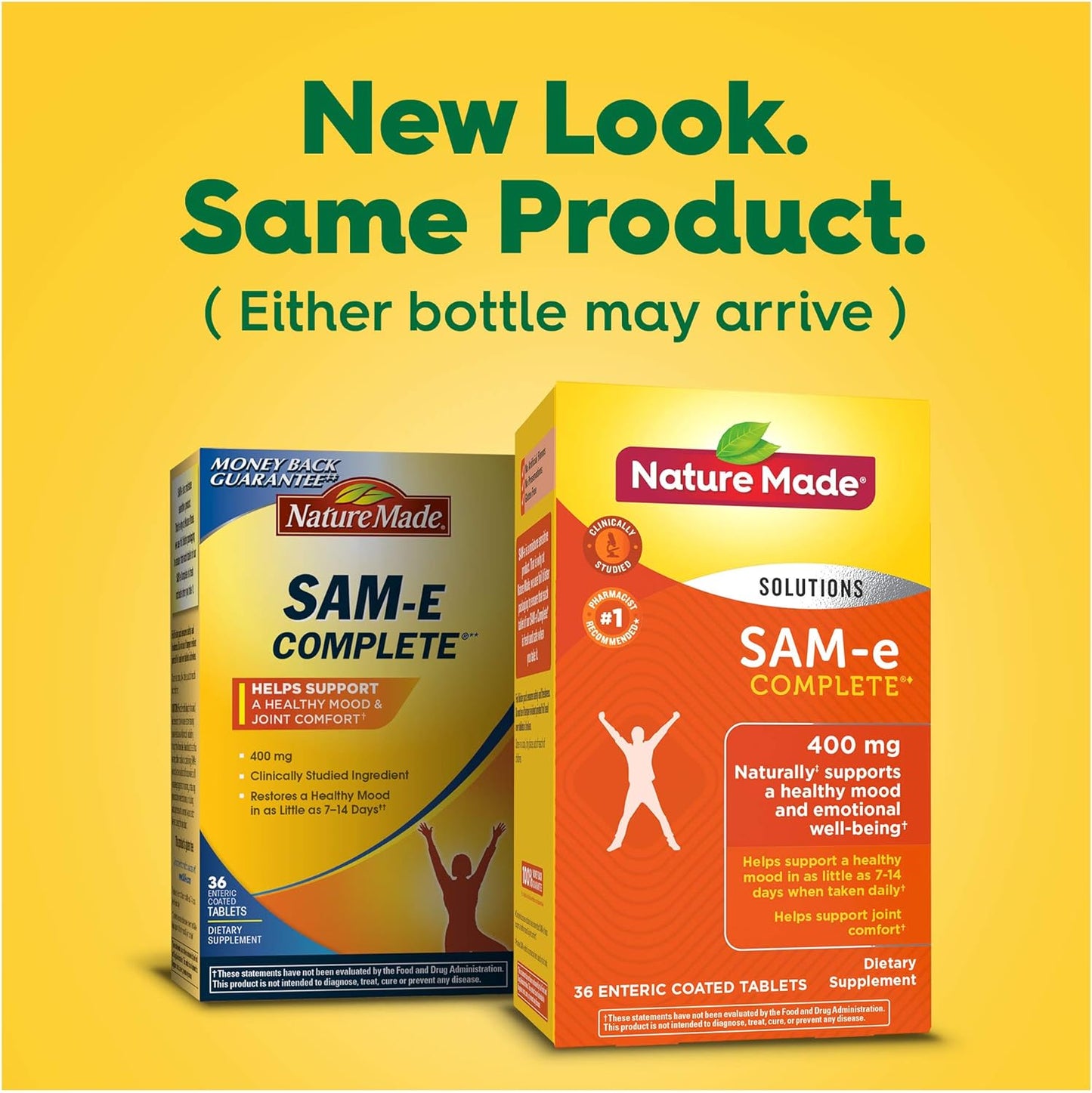 Nature Made SAM-e Complete 400 mg,36 Tablets