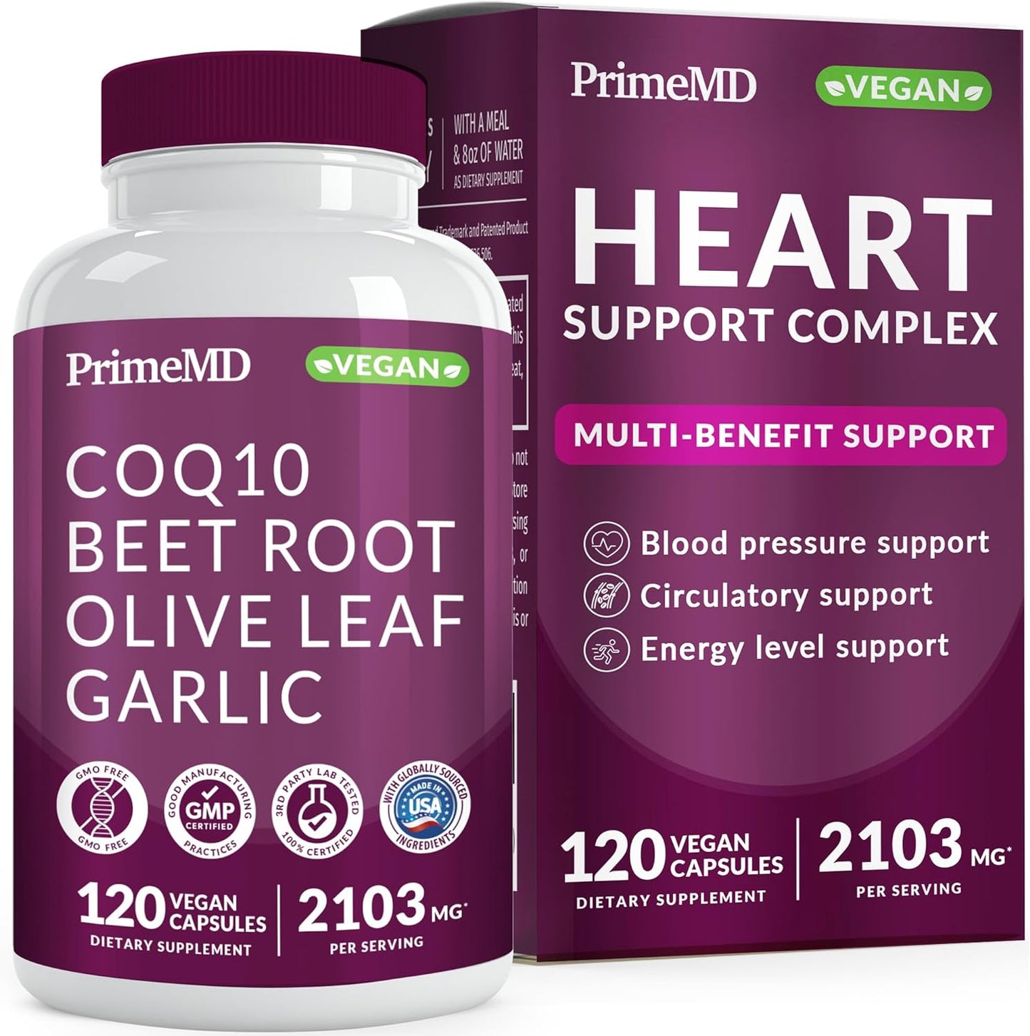 26-in-1 Nitric Oxide Supplement - Blood Pressure Supplement - 120  capsules