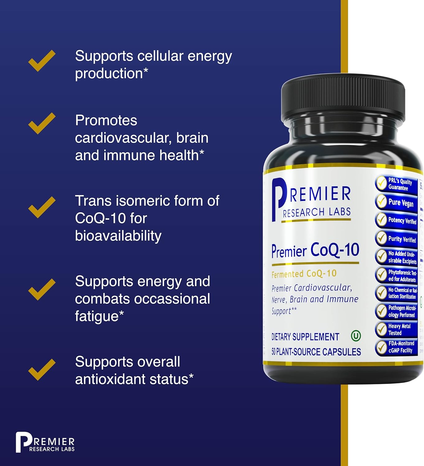 Premier CoQ-10,  - 50 Capsules