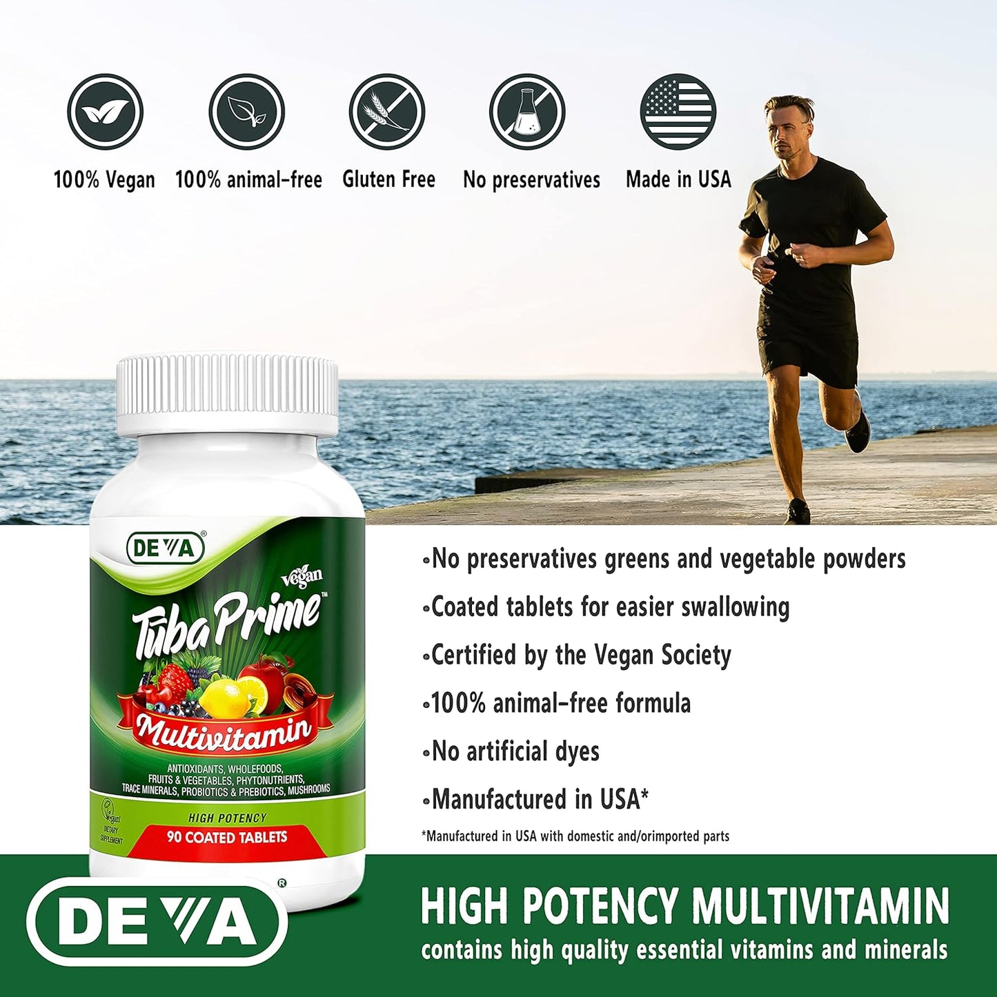 DEVA Tuba Prime Vegan Multivitamin 90 Tablets