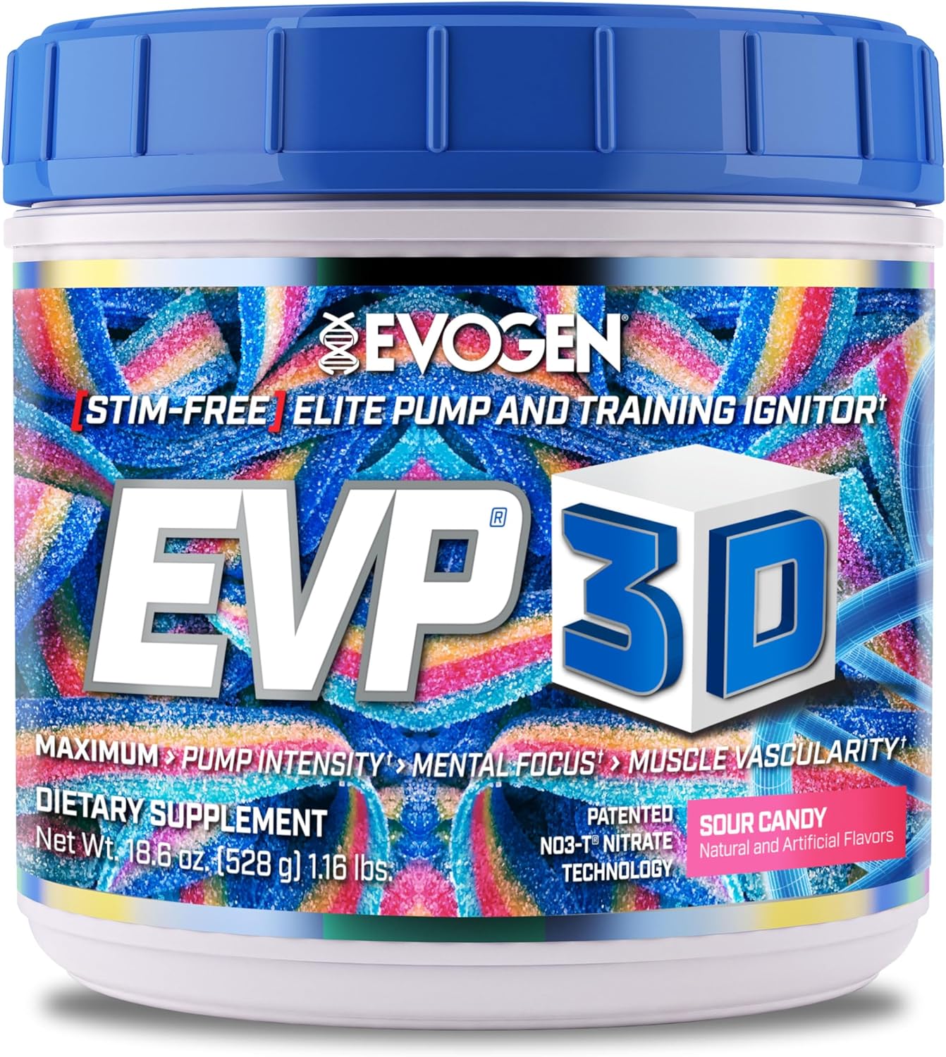 Evogen EVP-3D Sour Candy Powder , Extreme Pre-Workout Ignitor