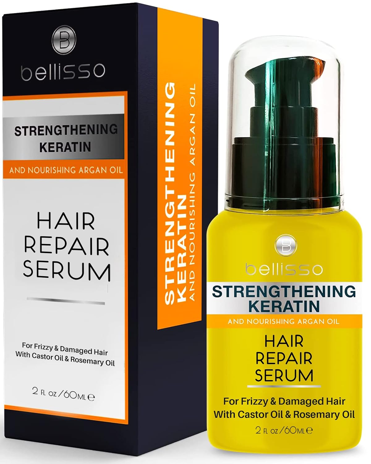 Keratin Hair Serum Oil – With Moroccan Argan Oil - Heat Protectant