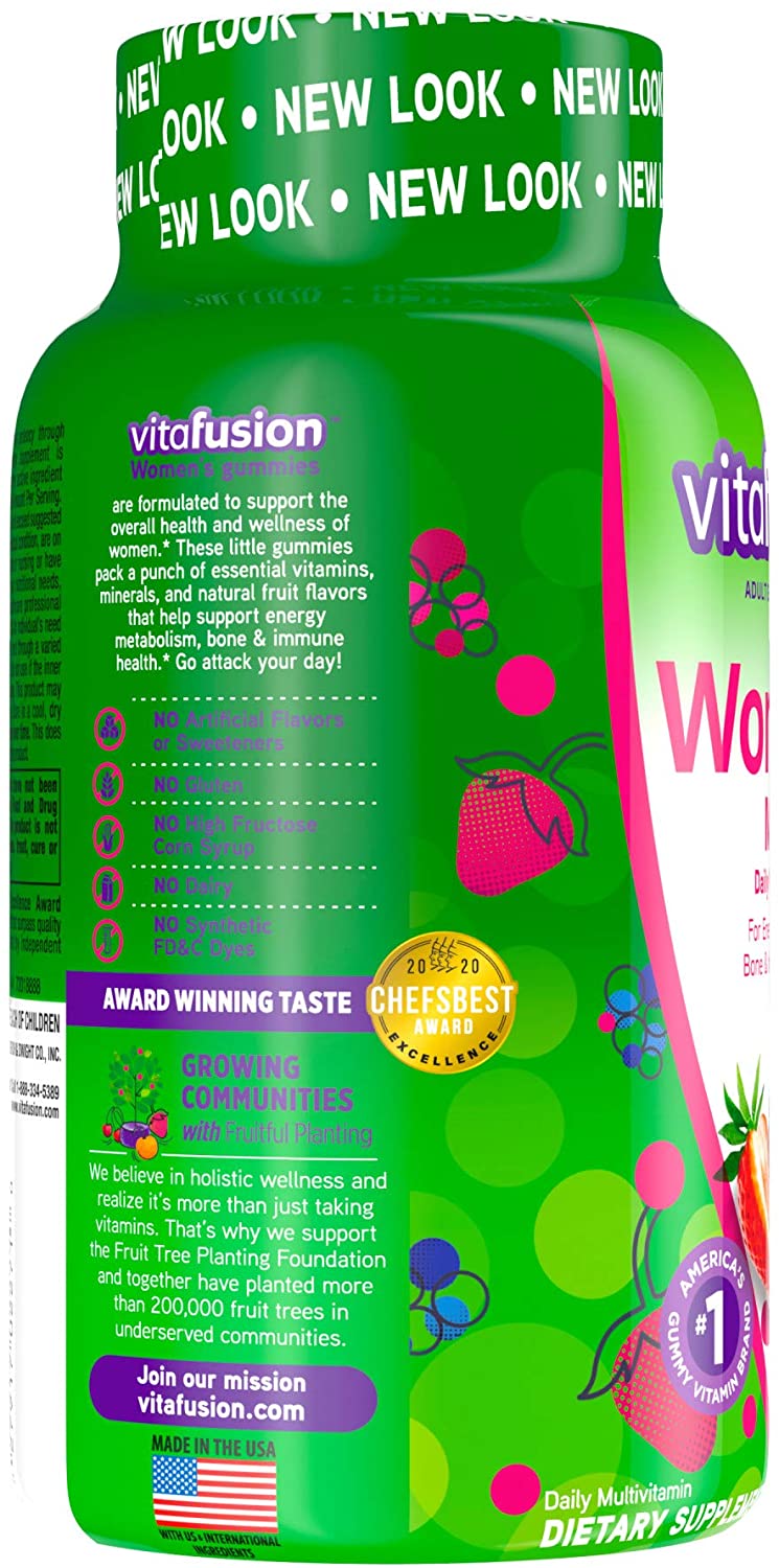 Vitafusion Women's Gummy Vitamins, Mixed Berries, 150 Count