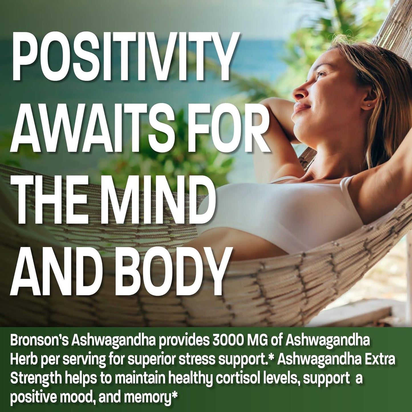 Bronson Ashwagandha Extra Strength 120 Vegetarian Capsules