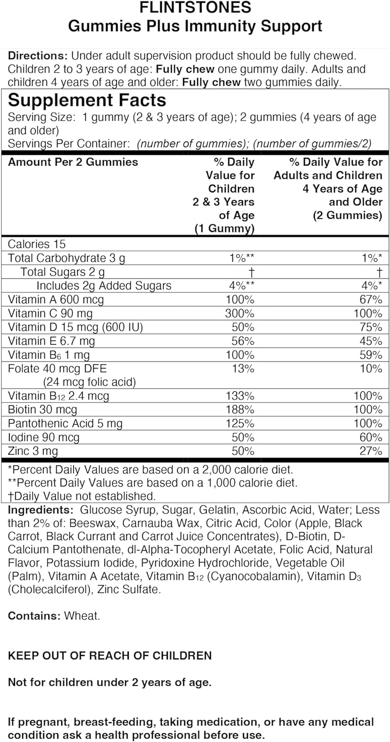 Flintstones Gummies Kids Vitamins with Immunity Support,  150ct