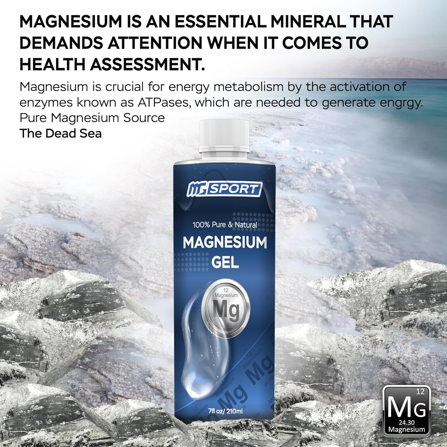 MgSport Magnesium Gel for Leg Cramps 7 oz.