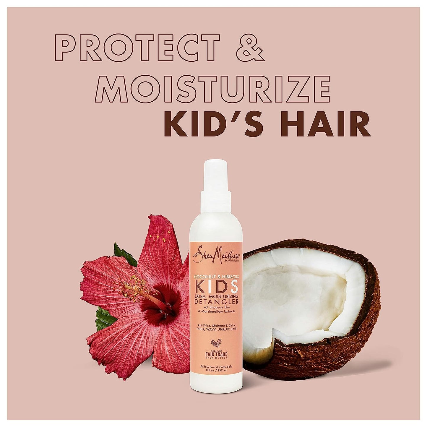 Sheamoisture Kids Extra Moisturizing Detangler for Curly Hair Coconut and Hibiscus