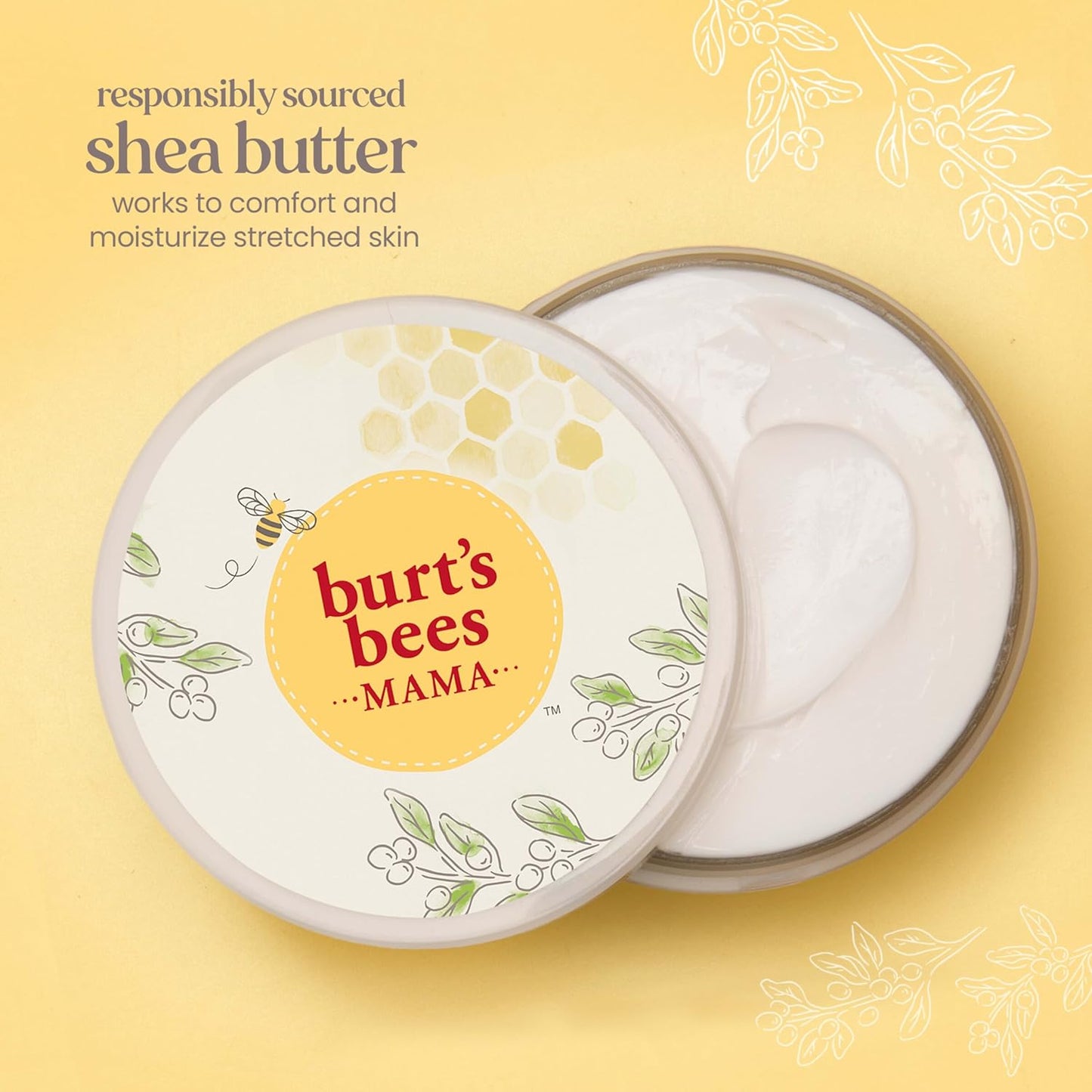 Burt's Bees Mama Belly Butter, Stretch Mark Cream ,6.5 Oz Tub