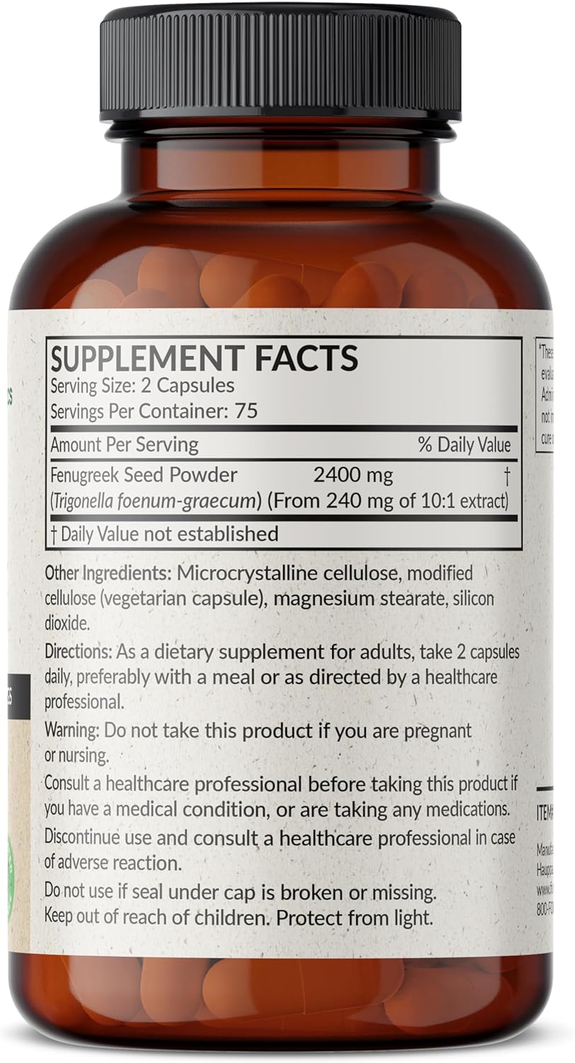 Futurebiotics Fenugreek Extra Strength 150 Vegetarian Capsules