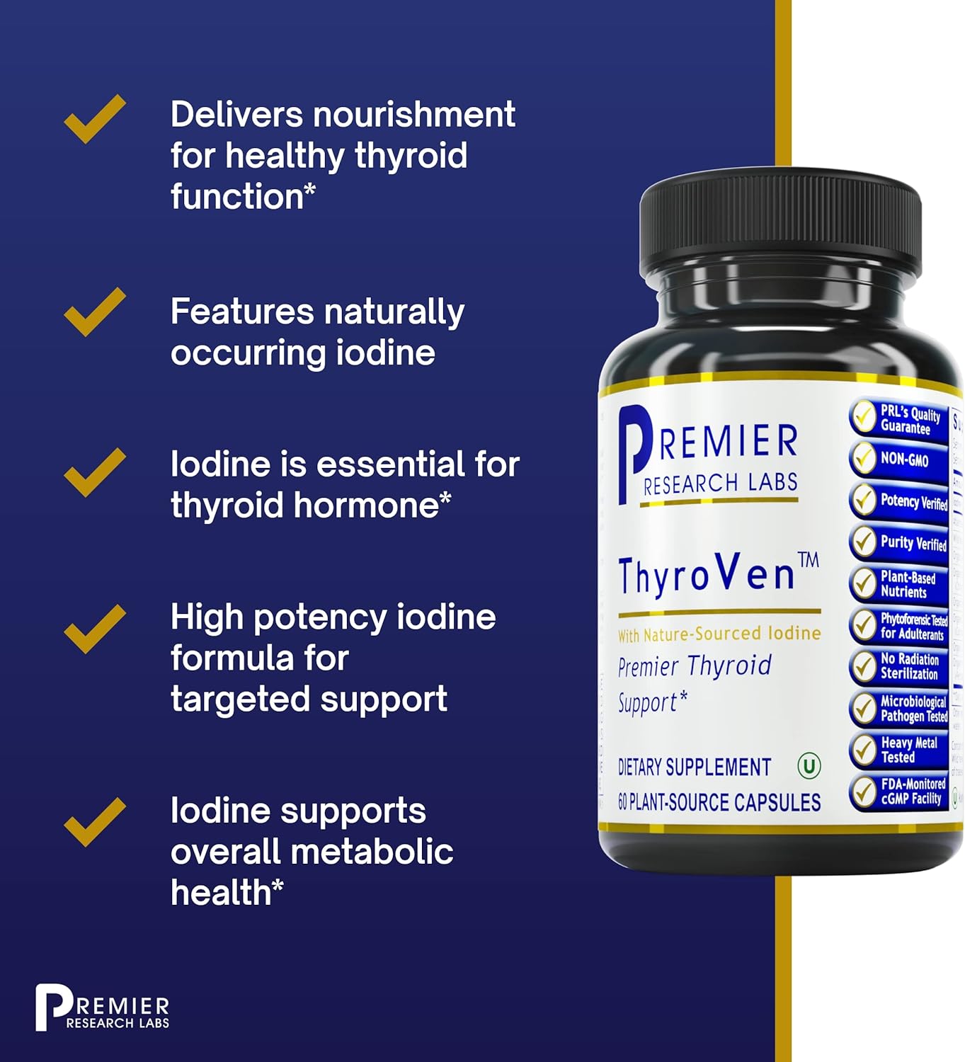 Premier Research Labs ThyroVen - 60 Capsules