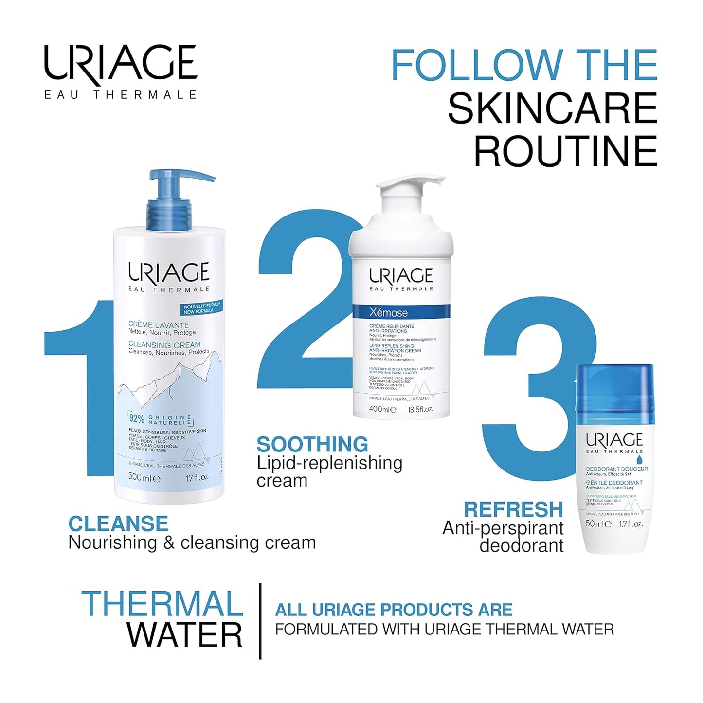 Uriage Cleansing Cream 500 ml