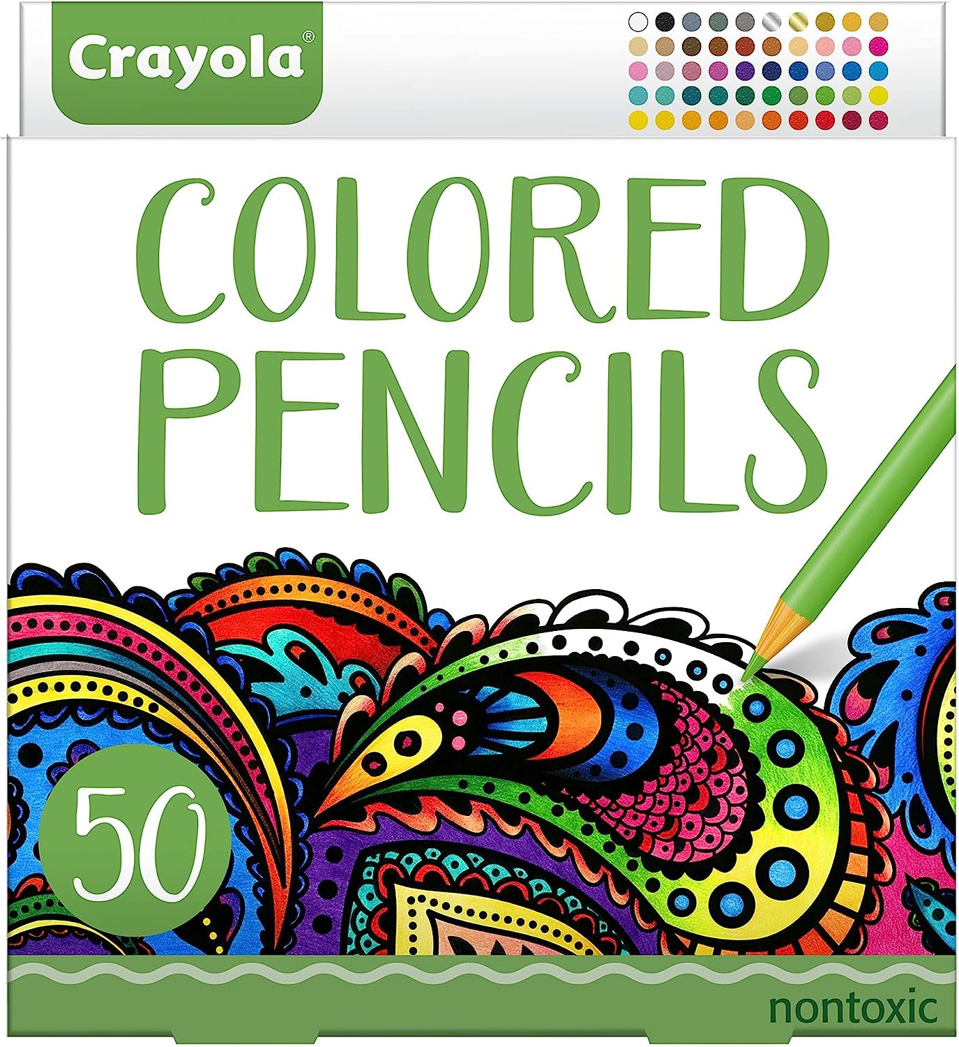 Crayola Colored Pencils For Adults (50 Count),