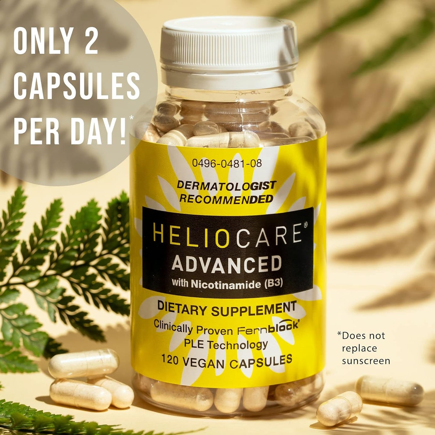 Heliocare Advanced Nicotinamide B3 Supplement  120 Vegan Capsules