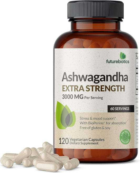 Futurebiotics Ashwagandha Capsules Extra Strength 120 Capsules