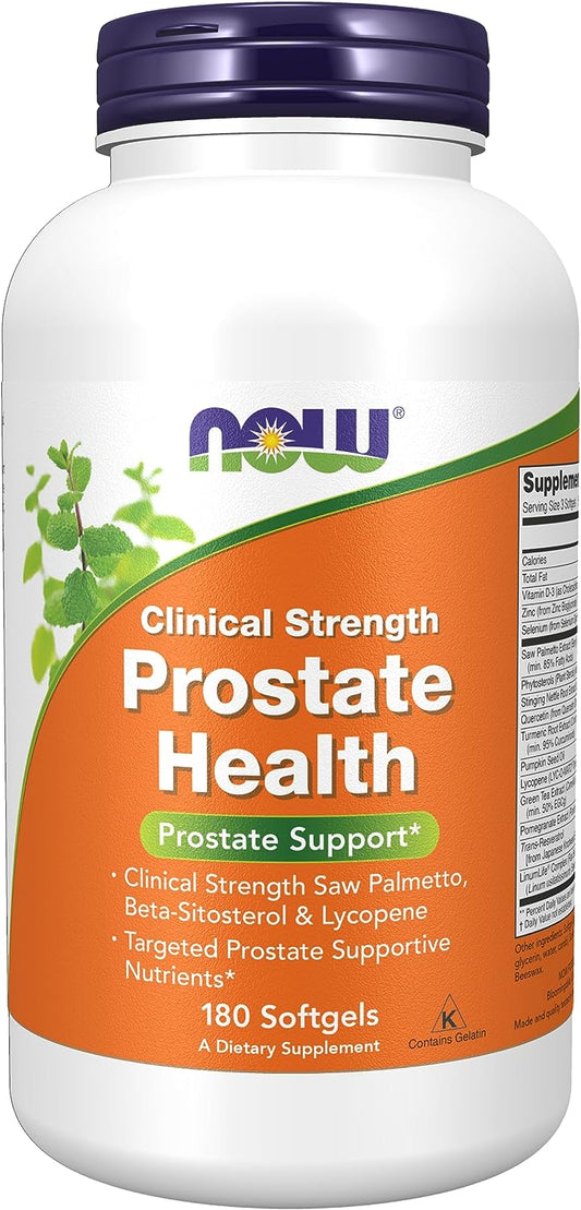 NOW Supplements, Prostate Health, Clinical Strength Saw Palmetto , 180 Softgels