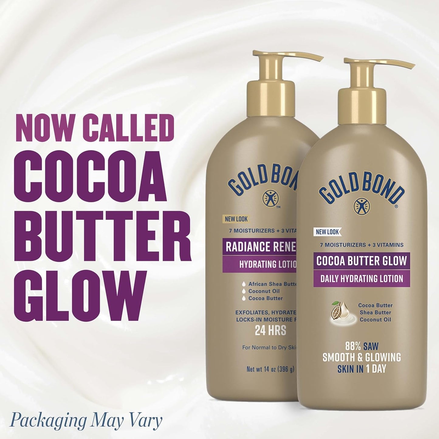 Gold Bond Cocoa Butter Glow Daily Hydrating Lotion 14 oz.