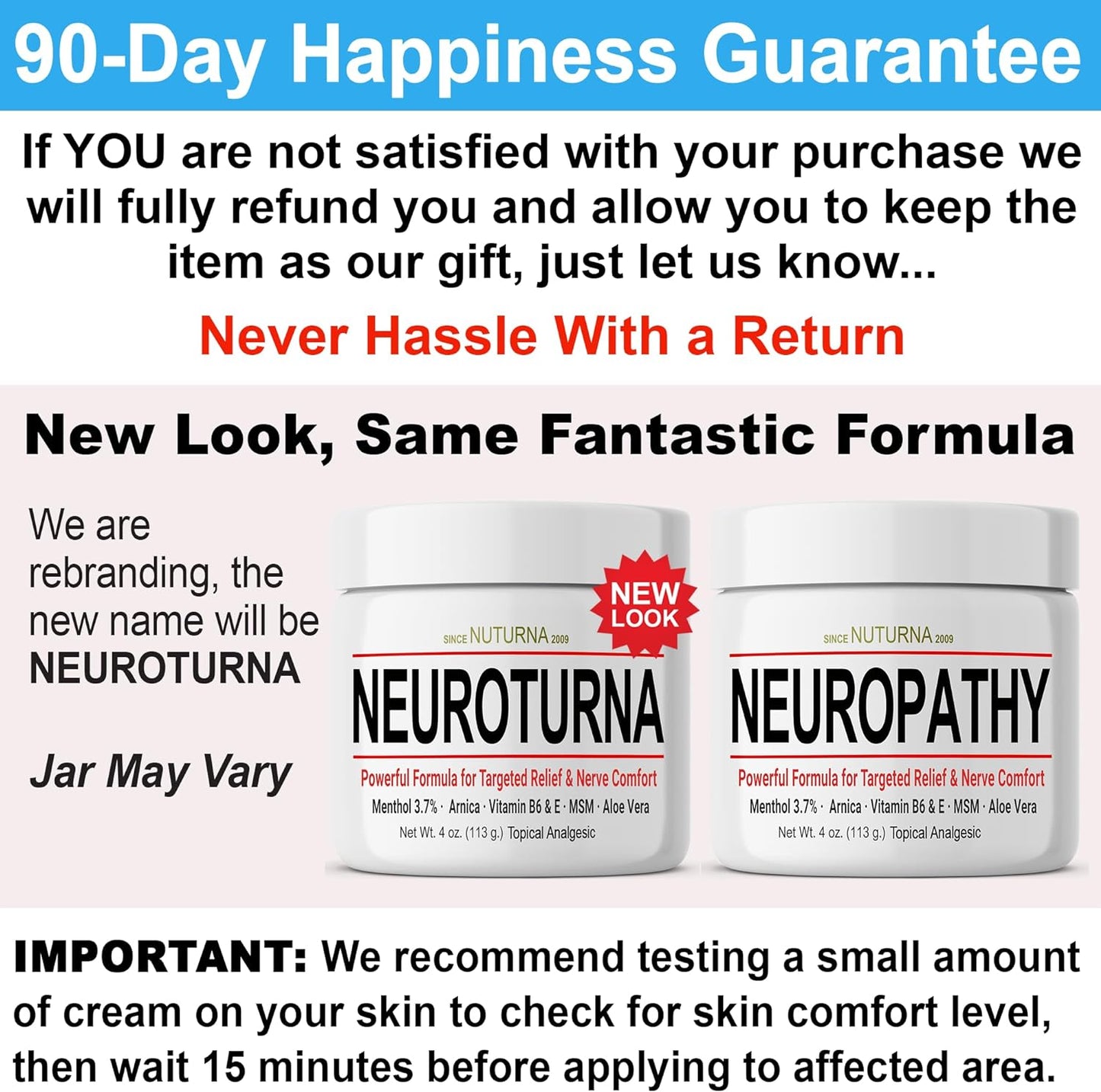 Neuropathy Nerve Cream Soothing Natural Nerve Comfort Large 4 oz