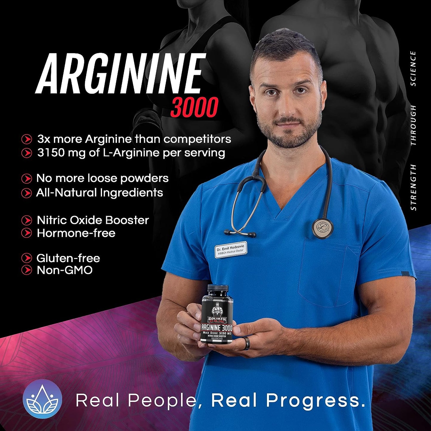 Dr. Emil - L Arginine (3150mg) Highest Capsule Dose - 90 tablets