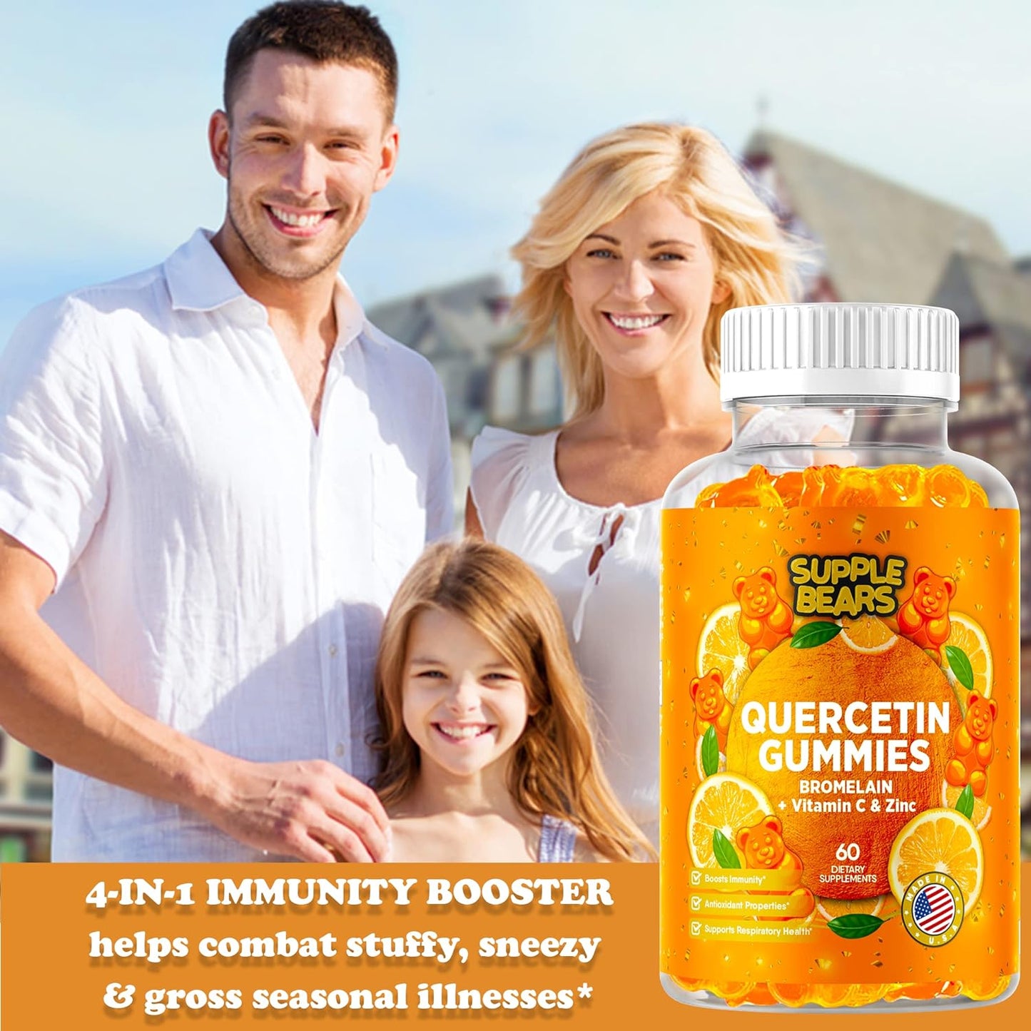 Supplebears Quercetin with Bromelain Gummies 60 supplements