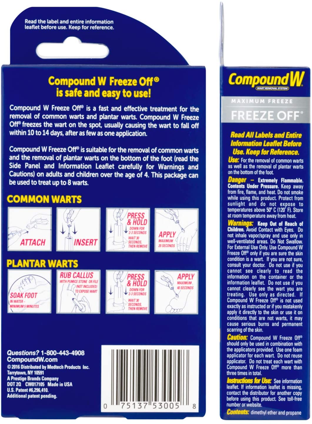 Compound W Freeze Off Wart Remover, 8 Applications