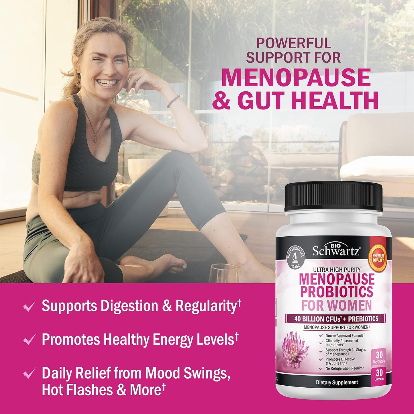 Menopause Support Probiotics for Women 30 servings