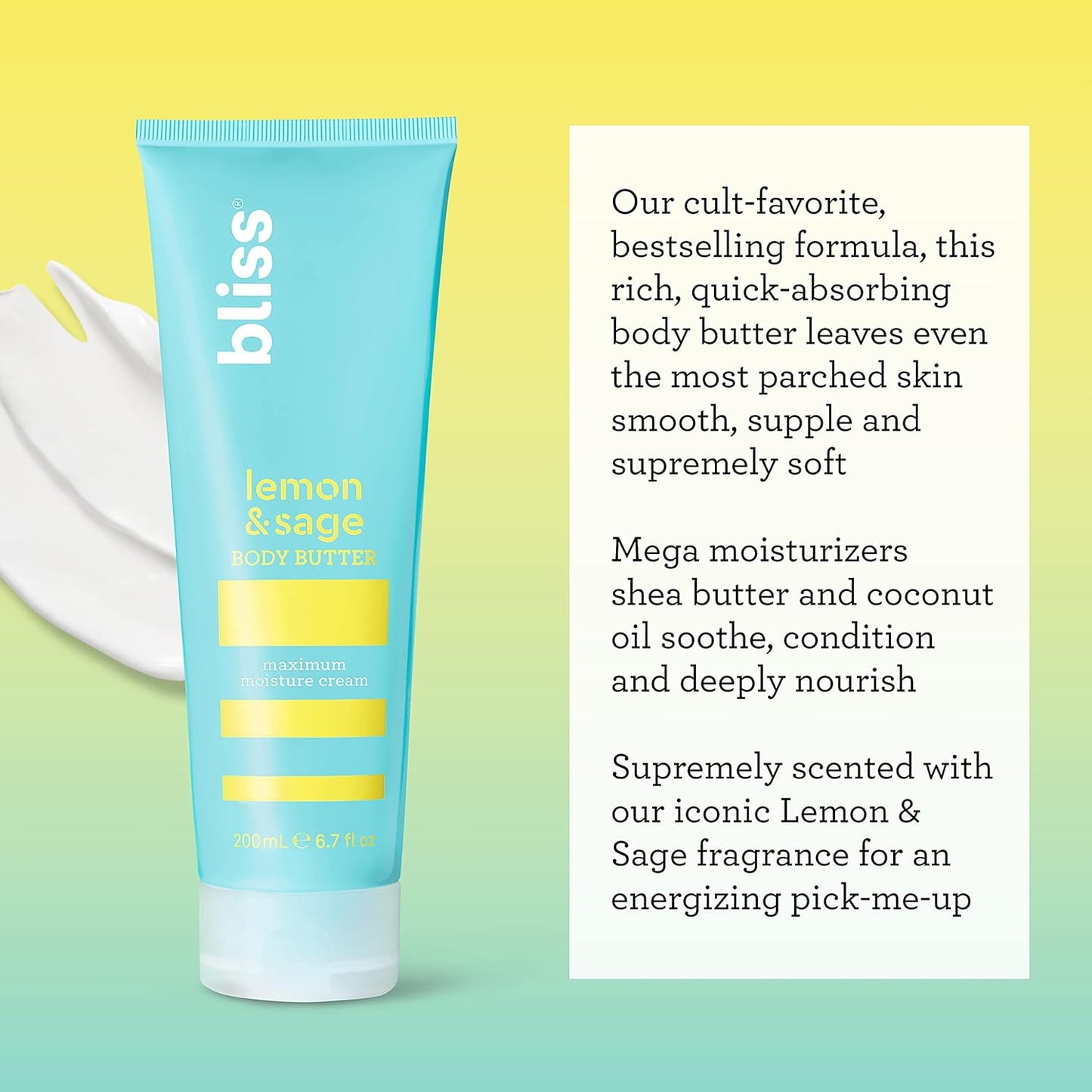 Bliss Lemon and Sage Body Butter Maximum Moisture Cream