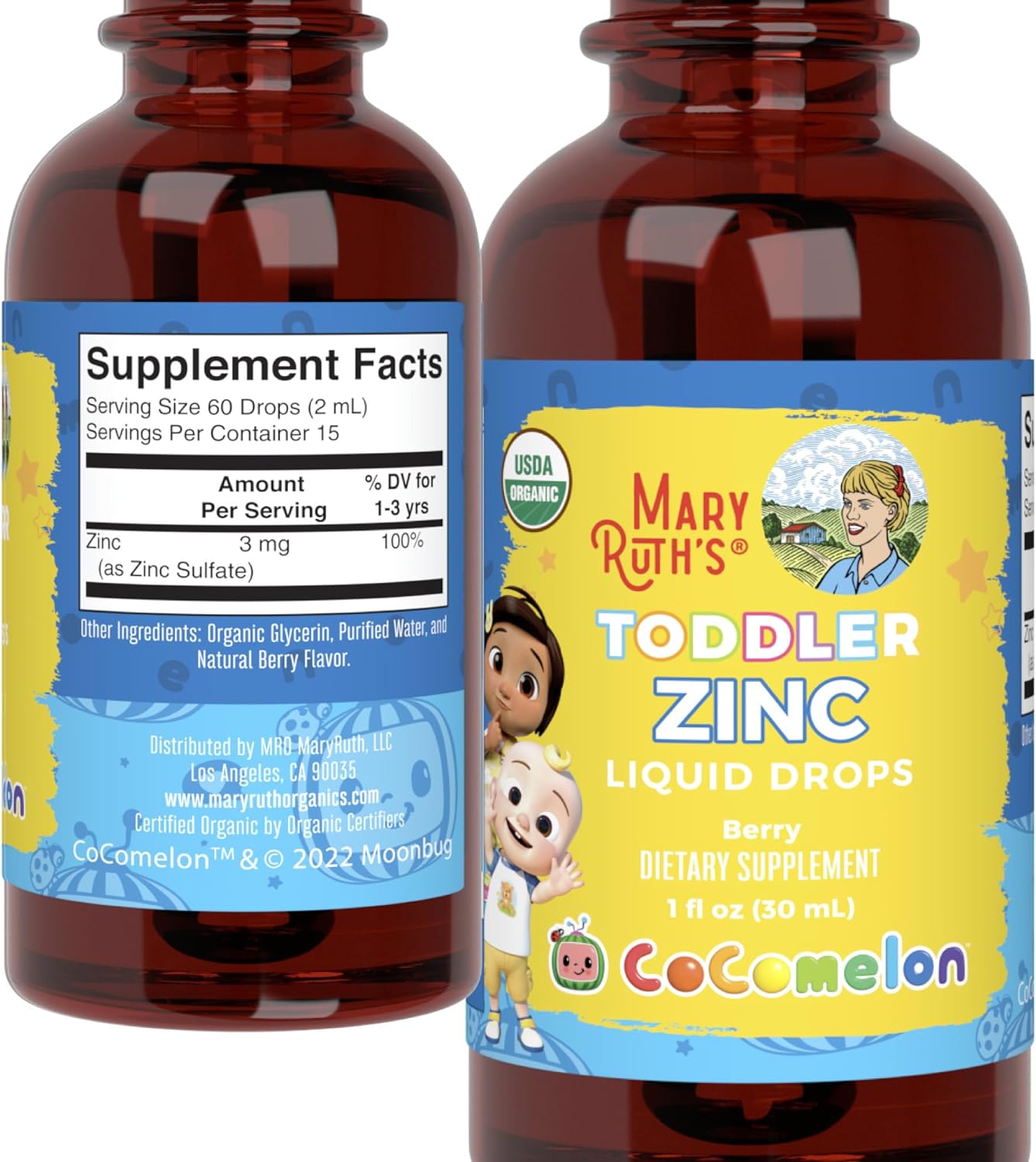 Cocomelon Toddler Liquid Ionic Zinc by MaryRuth's