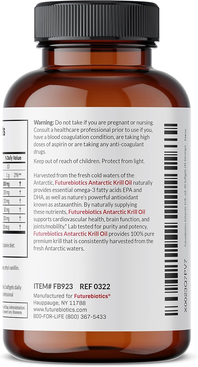 Futurebiotics Antarctic Krill Oil with Omega 90 Softgels