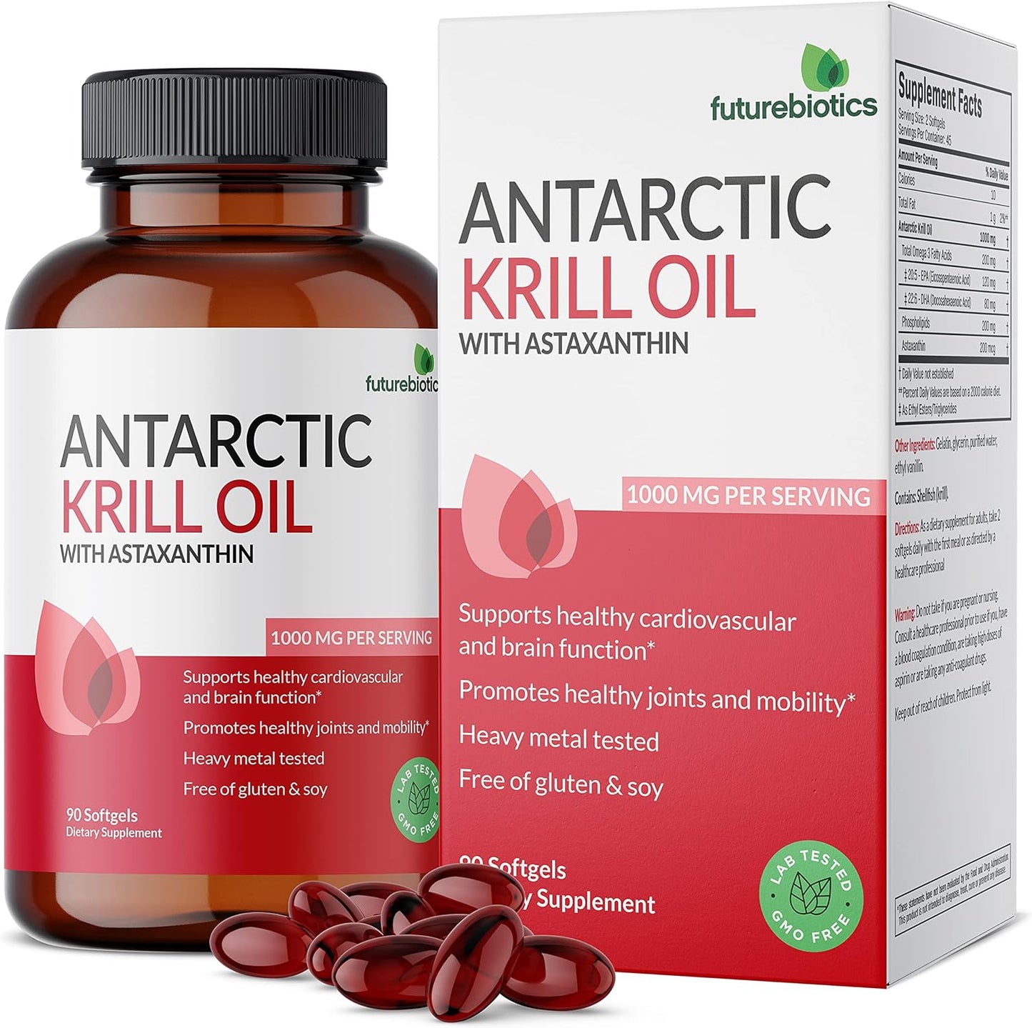 Futurebiotics Antarctic Krill Oil with Omega 90 Softgels