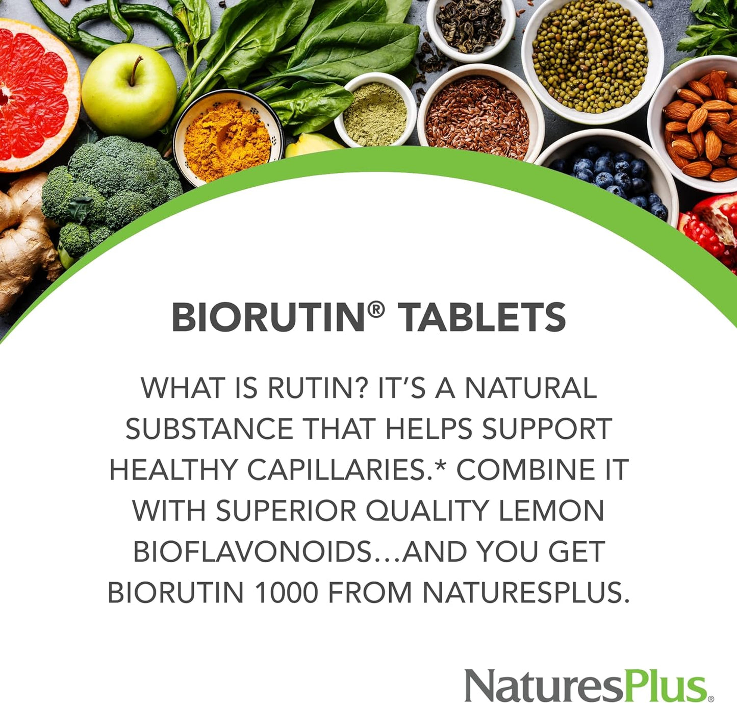 Nature's Plus - Biorutin, 1000 mg, 90 Tablets